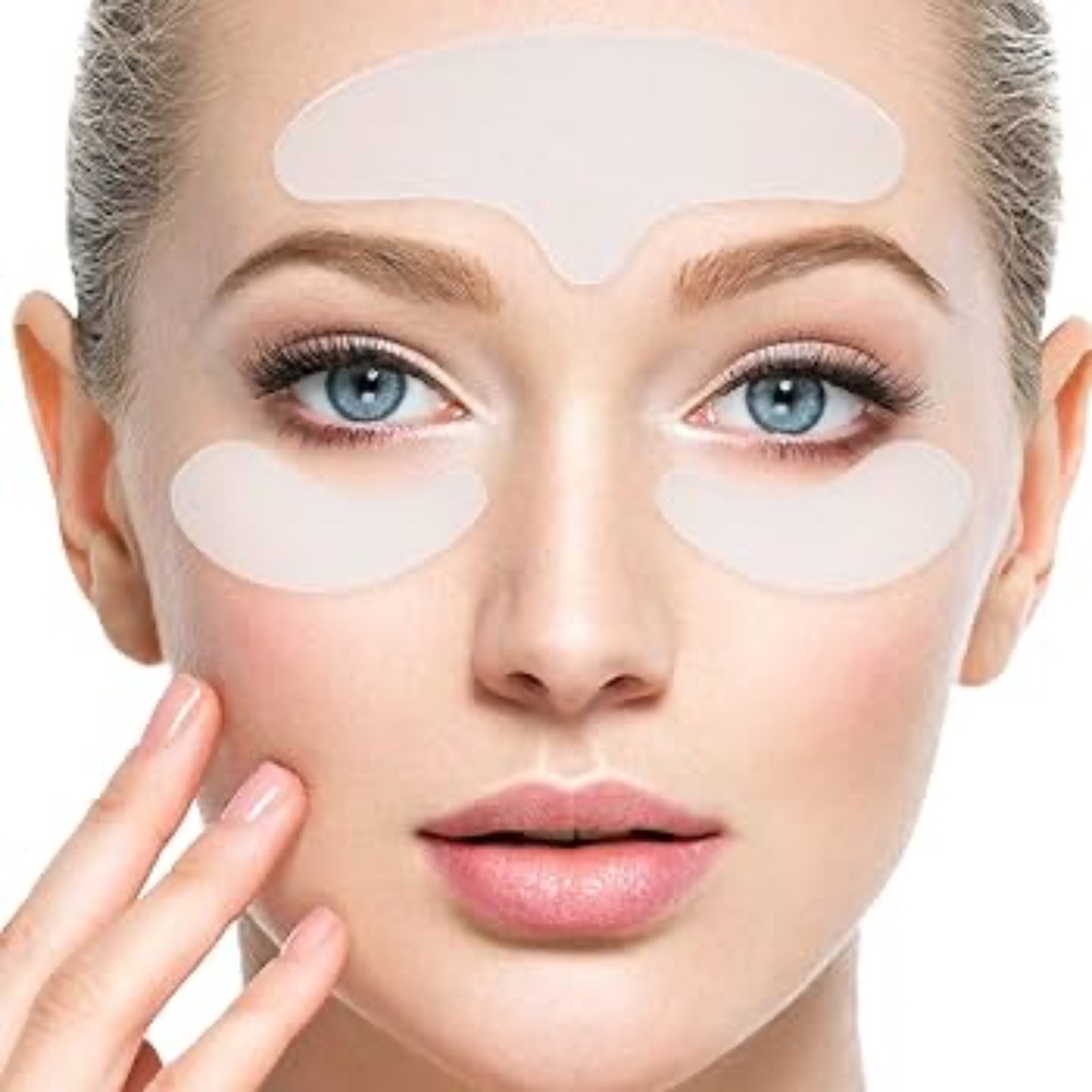 5 Piece Reusable Silicone Patch Set (EYES, NECK, FOREHEAD, CHEST ) for Wrinkles